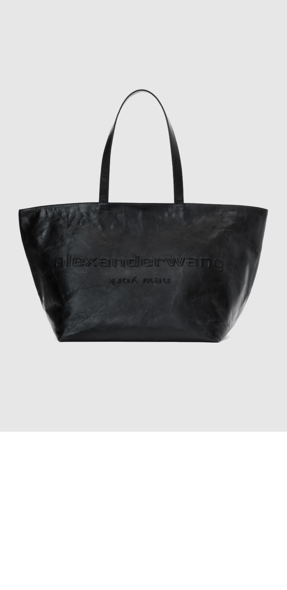 펀치 엠보스드 로고 가죽 토트백 20224T > Emile Tote - 에밀 토트