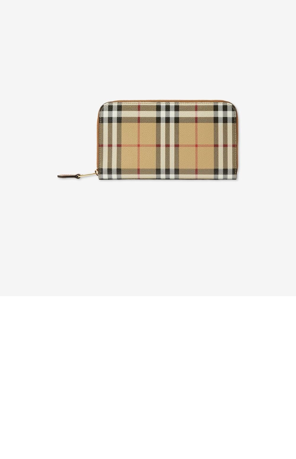 체크 지퍼 지갑 80705981 > Zipper Long Wallet - 지퍼 장지갑