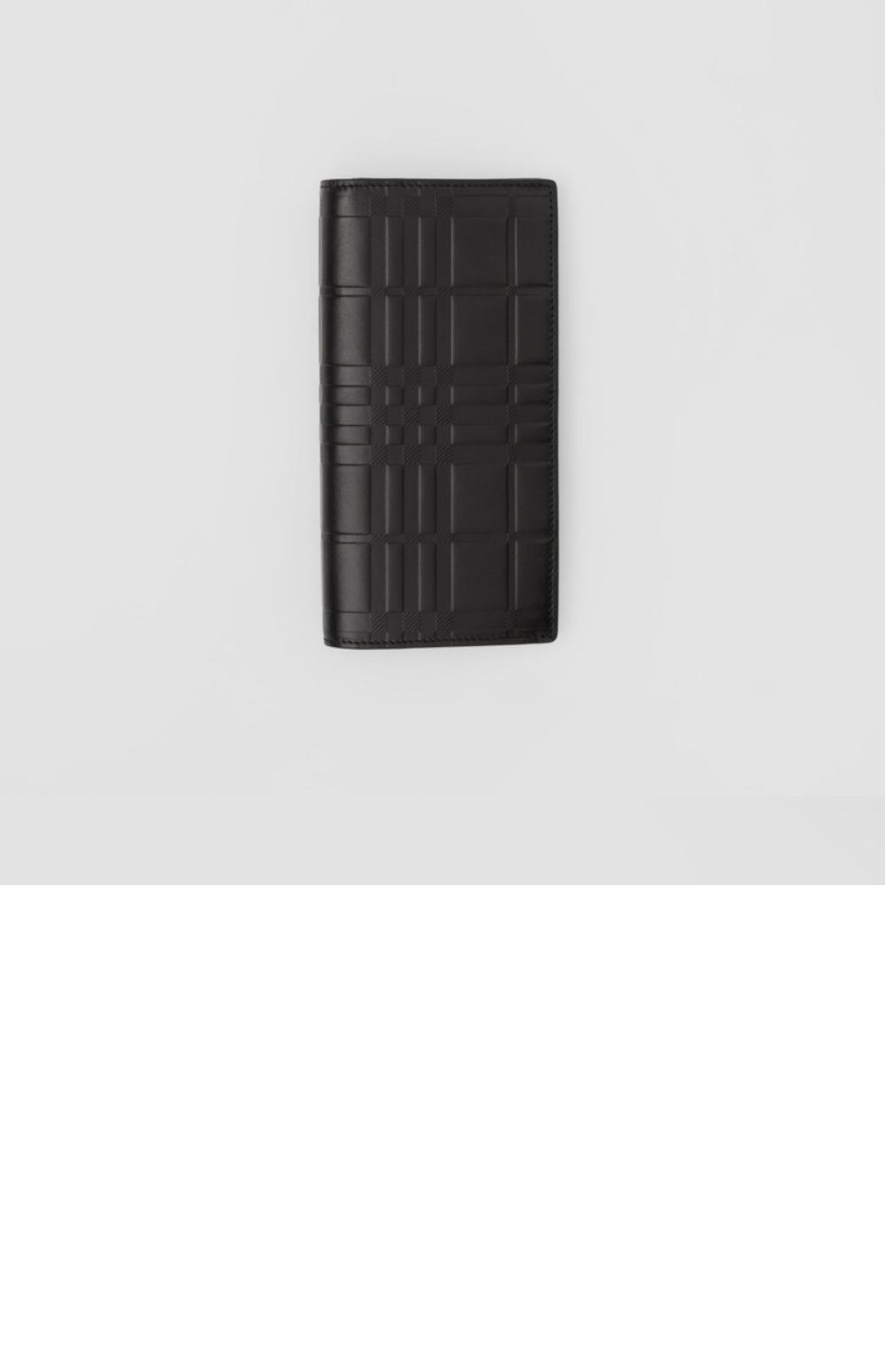 체크 엠보 가죽 장지갑 80548501 > Flap Long Wallet - 플랩 장지갑