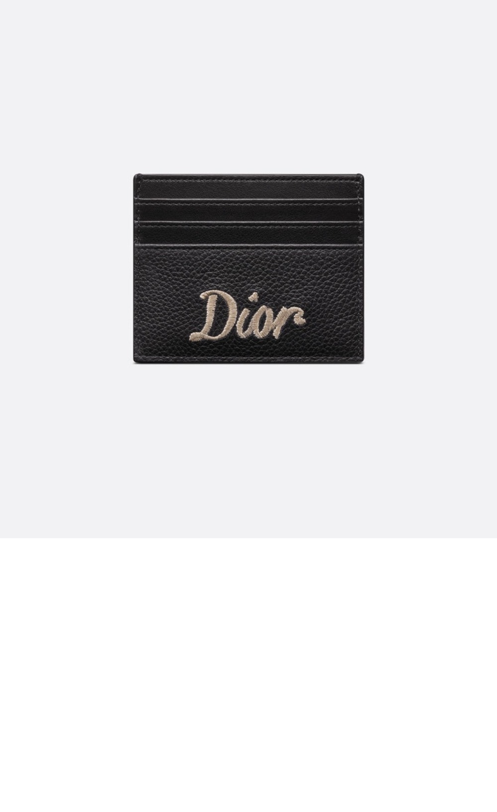 337eb2908f3edbe2822b8029350350eb_1726317480_2582.jpg Dior 리본 로고 카드홀더 곡면 소가죽 2ESCH > Etc - 기타제품