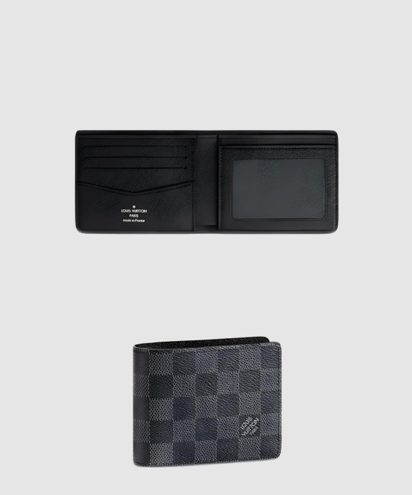 슬렌더 아이디 월릿 다미에 그라파이트 캔버스 N64002