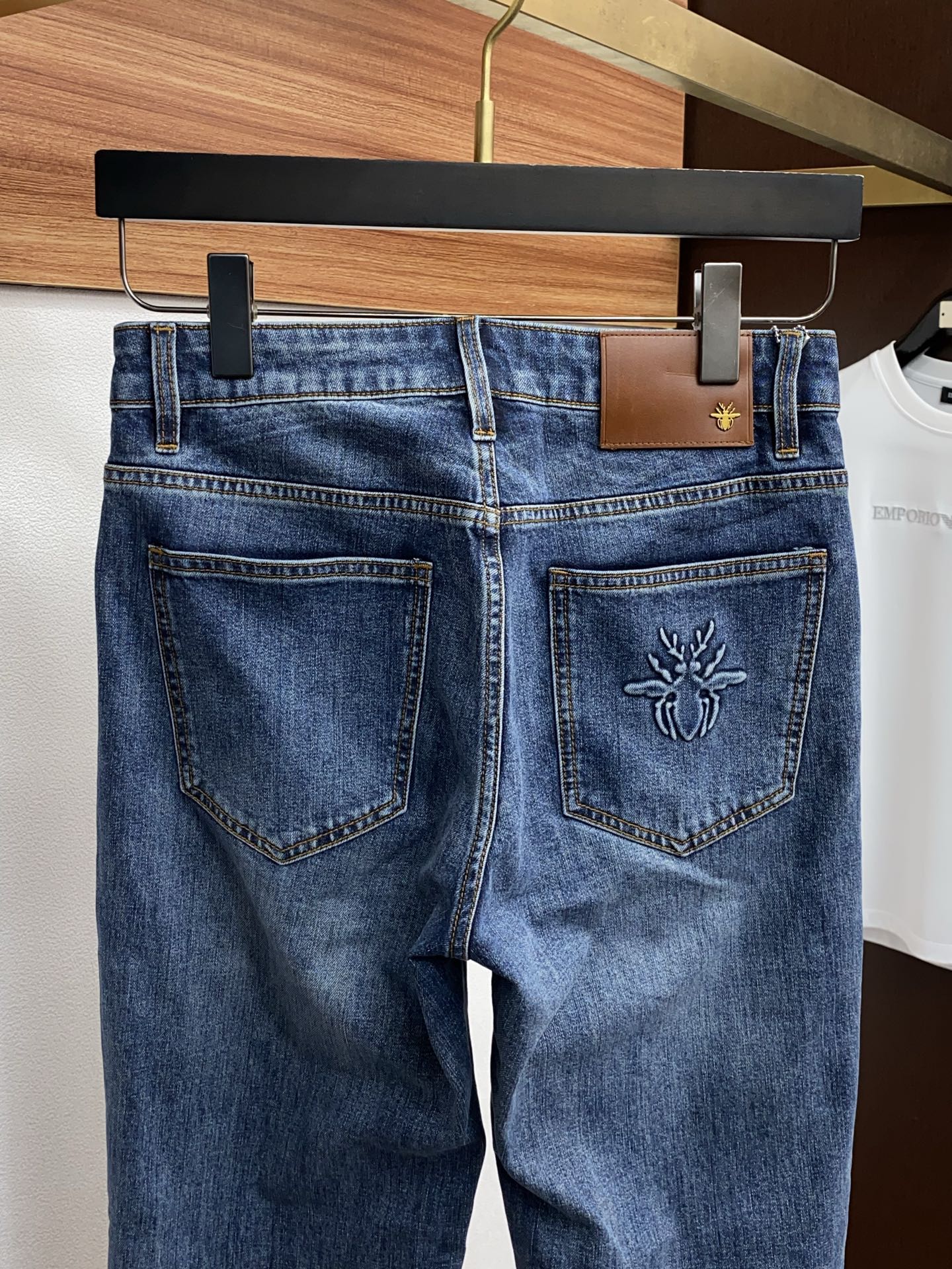 남성 슬림핏 데님 캐주얼 팬츠