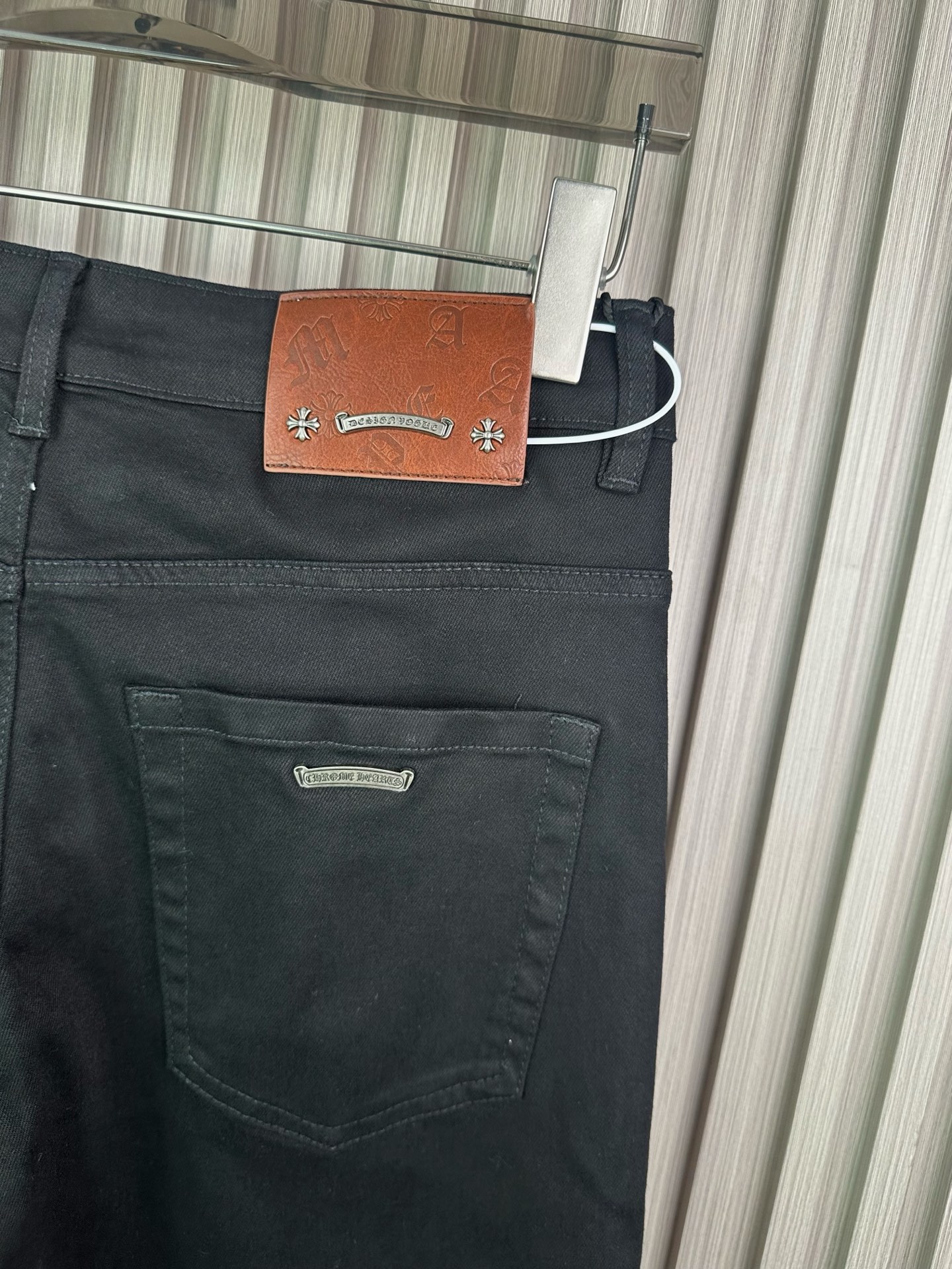 헤비 워싱 슬림핏 스판 데님 팬츠