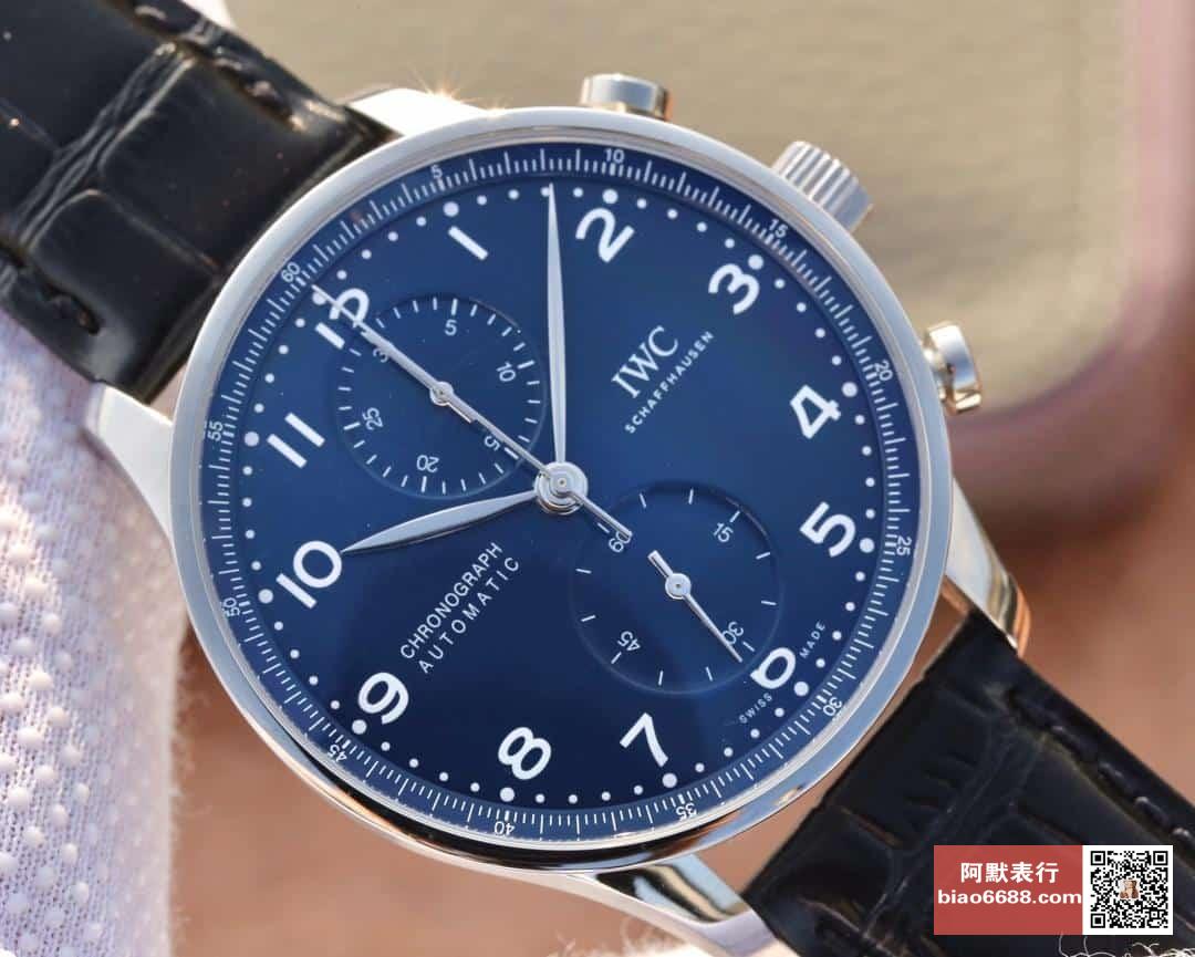 애니버서리 포르투기저 크로노그래프 150주년 기념 에디션 레더 스트랩 / ZF IW371601 / 40mm / 크기 40mm 두께 13.1mm Cal.69355 무브