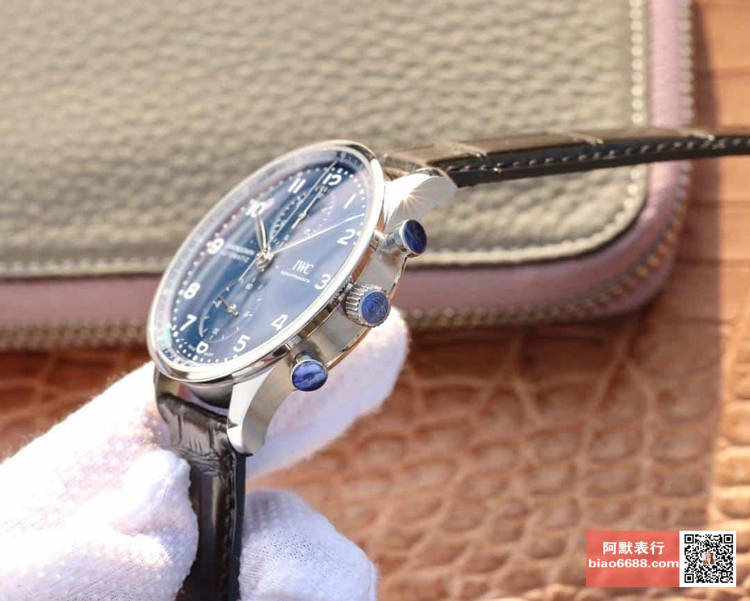 애니버서리 포르투기저 크로노그래프 150주년 기념 에디션 레더 스트랩 / ZF IW371601 / 40mm / 크기 40mm 두께 13.1mm Cal.69355 무브