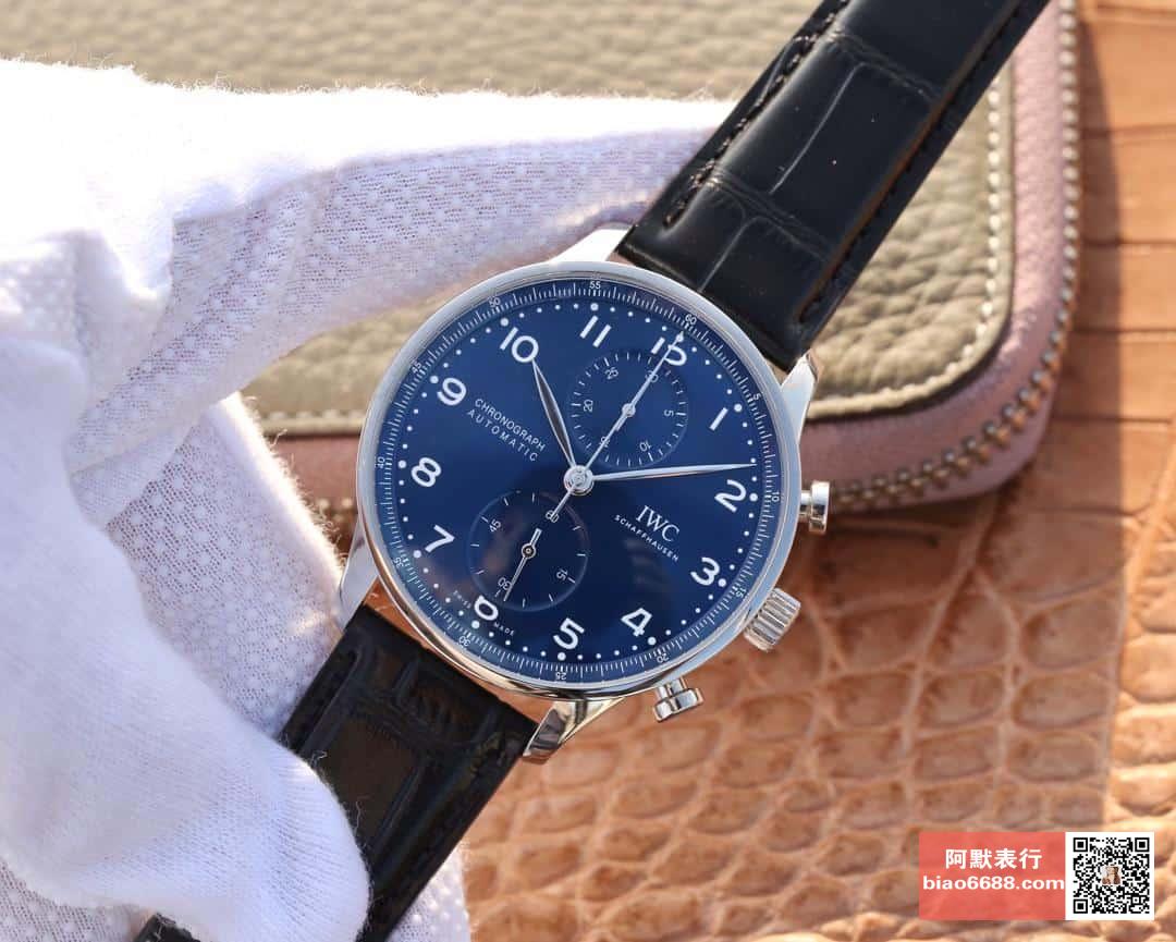 애니버서리 포르투기저 크로노그래프 150주년 기념 에디션 레더 스트랩 / ZF IW371601 / 40mm / 크기 40mm 두께 13.1mm Cal.69355 무브