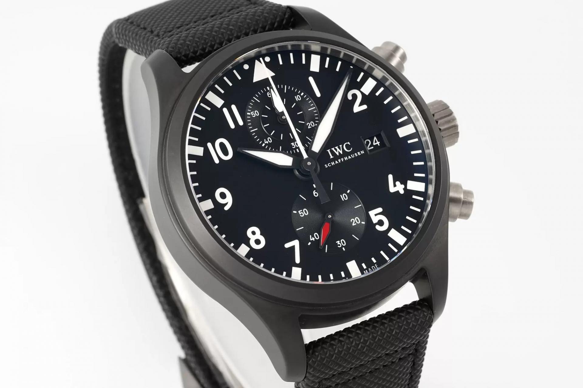 파일럿 워치 크로노그래프 탑건 / APS IW389001 / 44mm / Cal.89361 크로노그래프 기계식 무브먼트