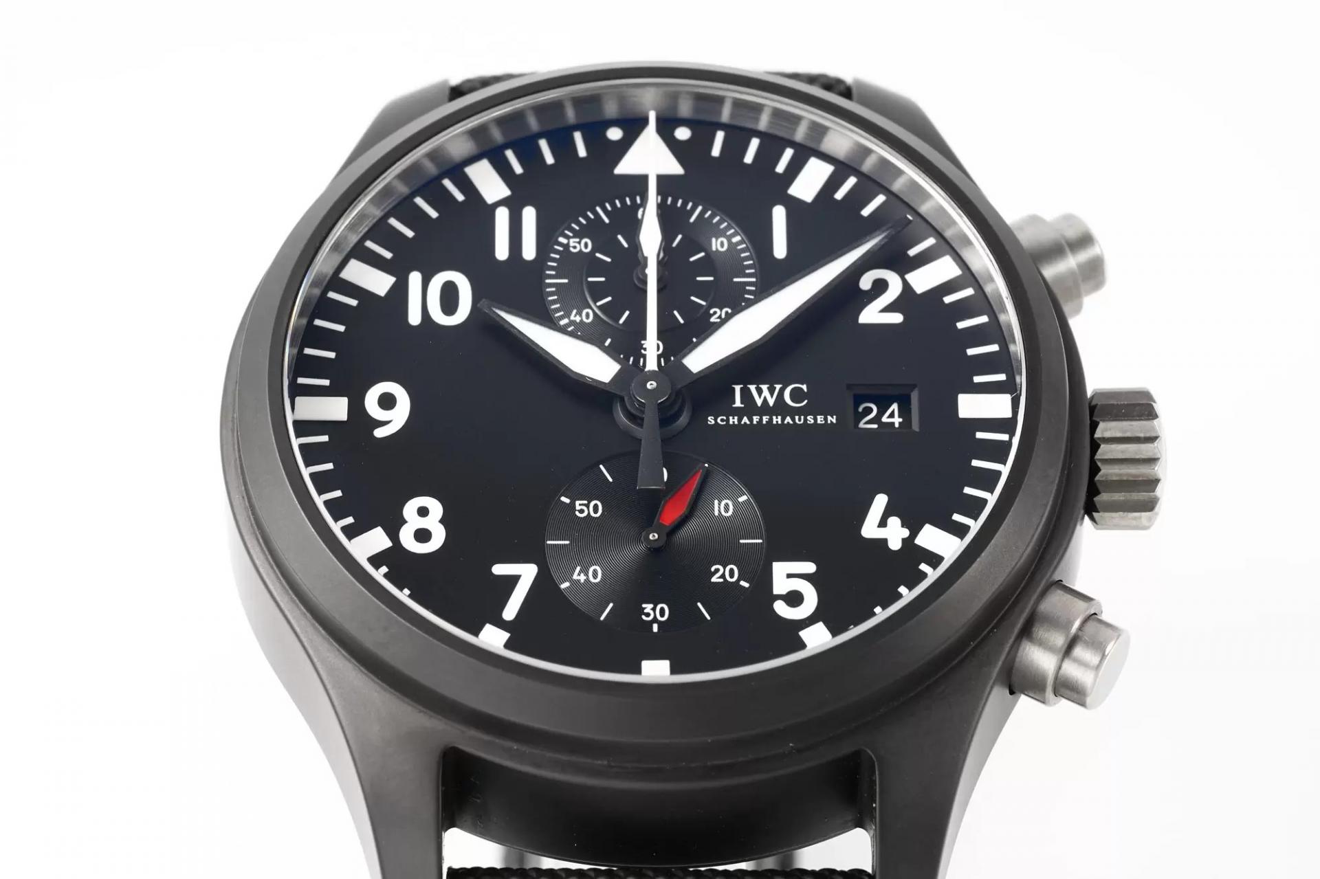 파일럿 워치 크로노그래프 탑건 / APS IW389001 / 44mm / Cal.89361 크로노그래프 기계식 무브먼트