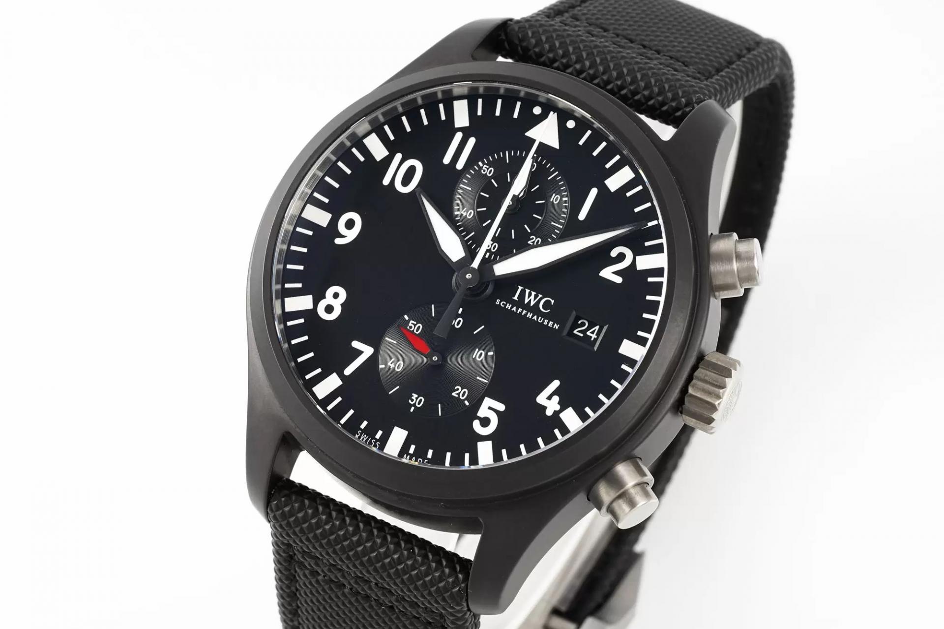파일럿 워치 크로노그래프 탑건 / APS IW389001 / 44mm / Cal.89361 크로노그래프 기계식 무브먼트