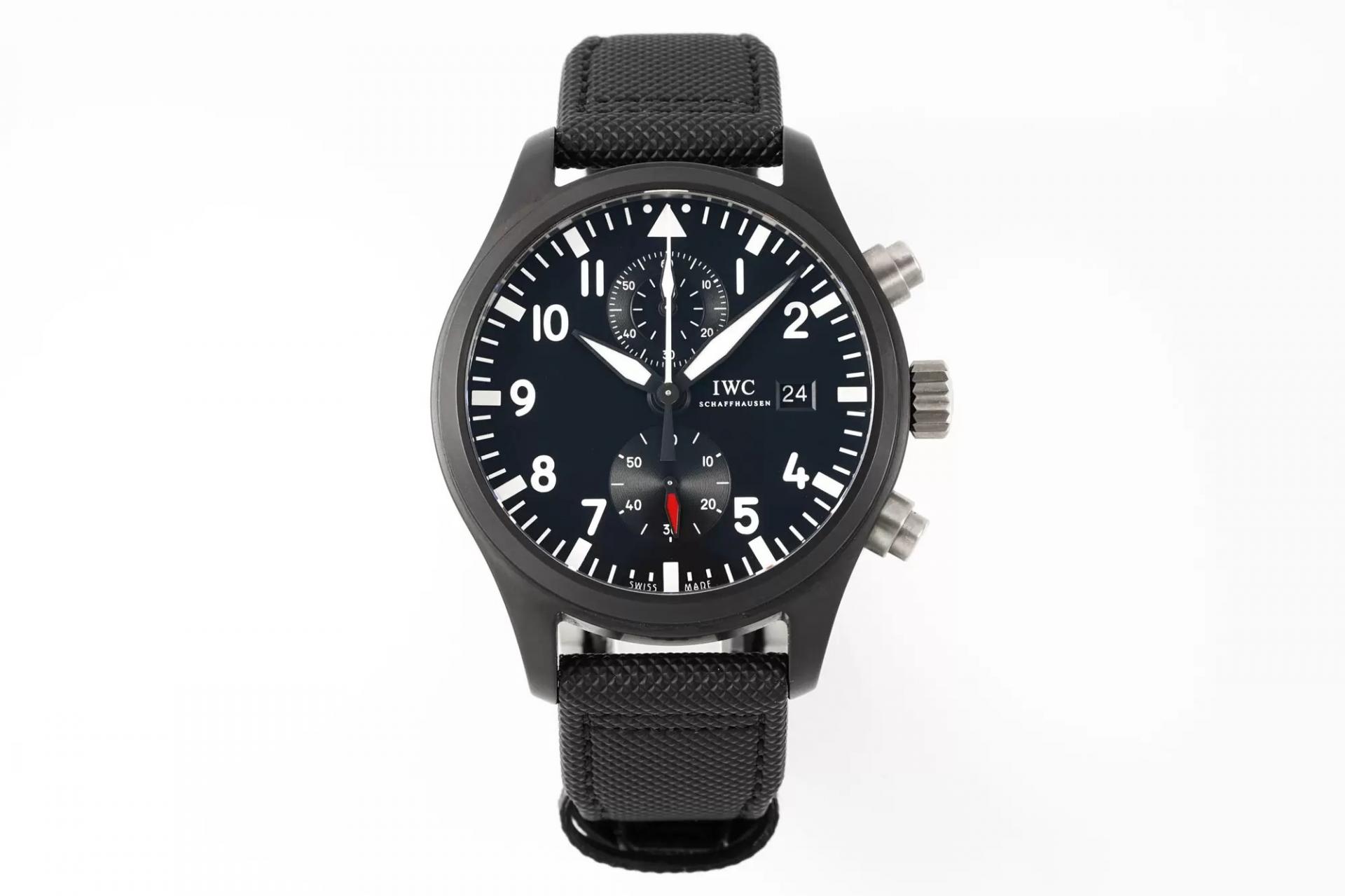 파일럿 워치 크로노그래프 탑건 / APS IW389001 / 44mm / Cal.89361 크로노그래프 기계식 무브먼트