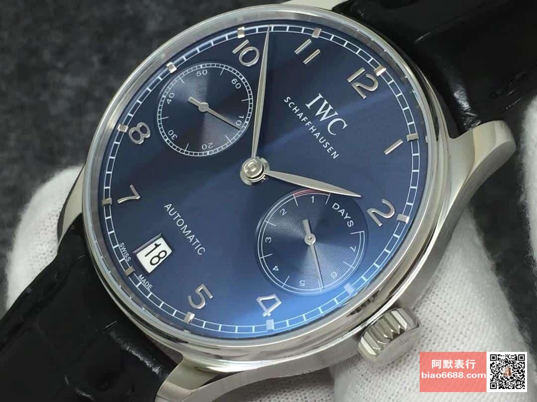 포르투기저 세븐데이즈 스틸 블루 다이얼 레더 스트랩 / ZF IW500710 / 42mm / 크기 42mm Cal.51011 무브