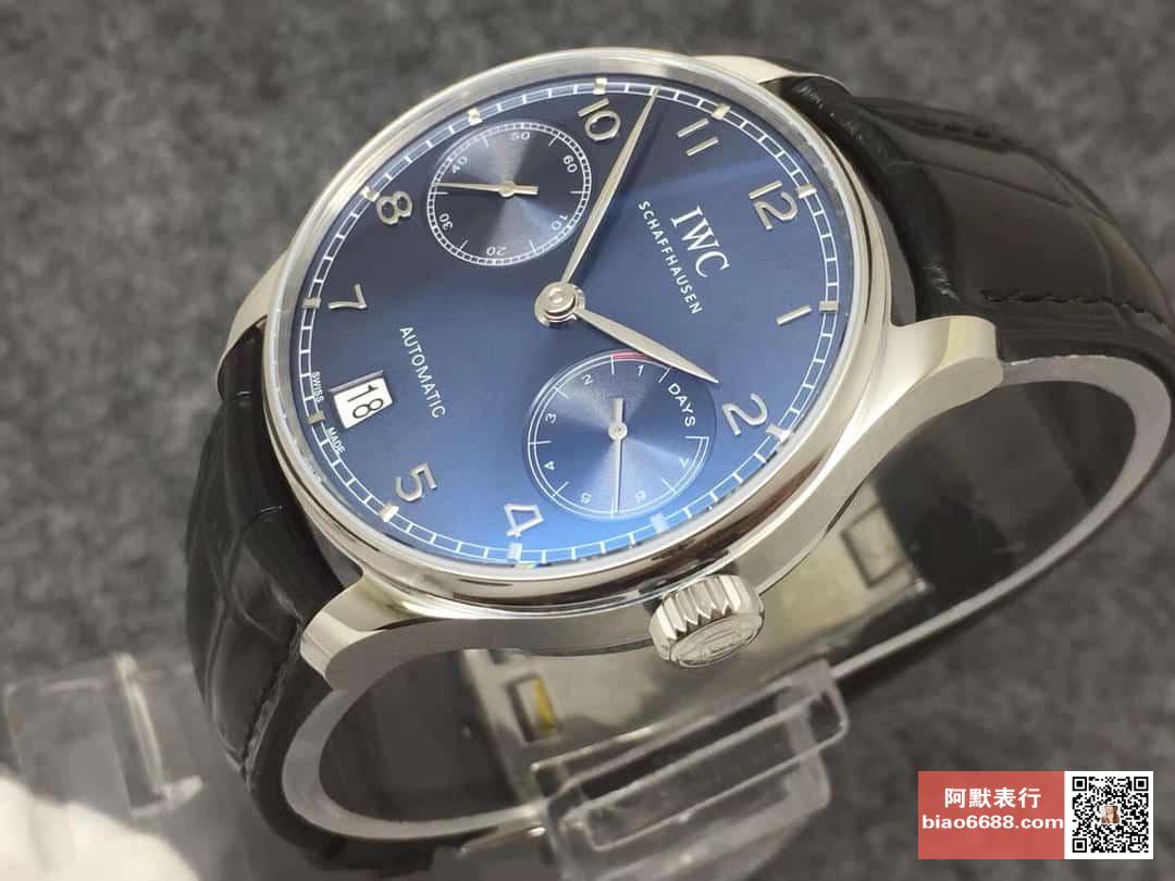 포르투기저 세븐데이즈 스틸 블루 다이얼 레더 스트랩 / ZF IW500710 / 42mm / 크기 42mm Cal.51011 무브