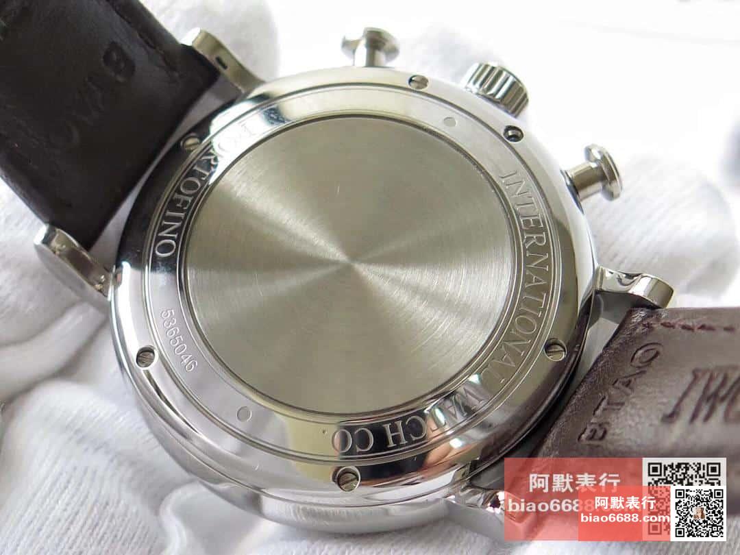 포르토피노 크로노그래프 스틸 화이트 다이얼 레더 스트랩 / ZF IW391001 / 42mm / 크기 42mm 두께 13.5mm Cal.7750 무브