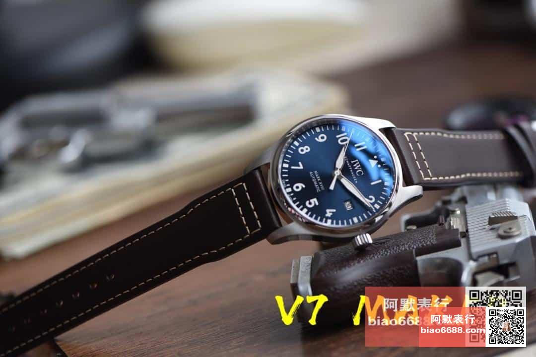 파일럿 마크 18 어린왕자 에디션 블루 다이얼 레더 스트랩 / V7 IW327004 / 40mm / 크기 40mm Cal.2892 무브