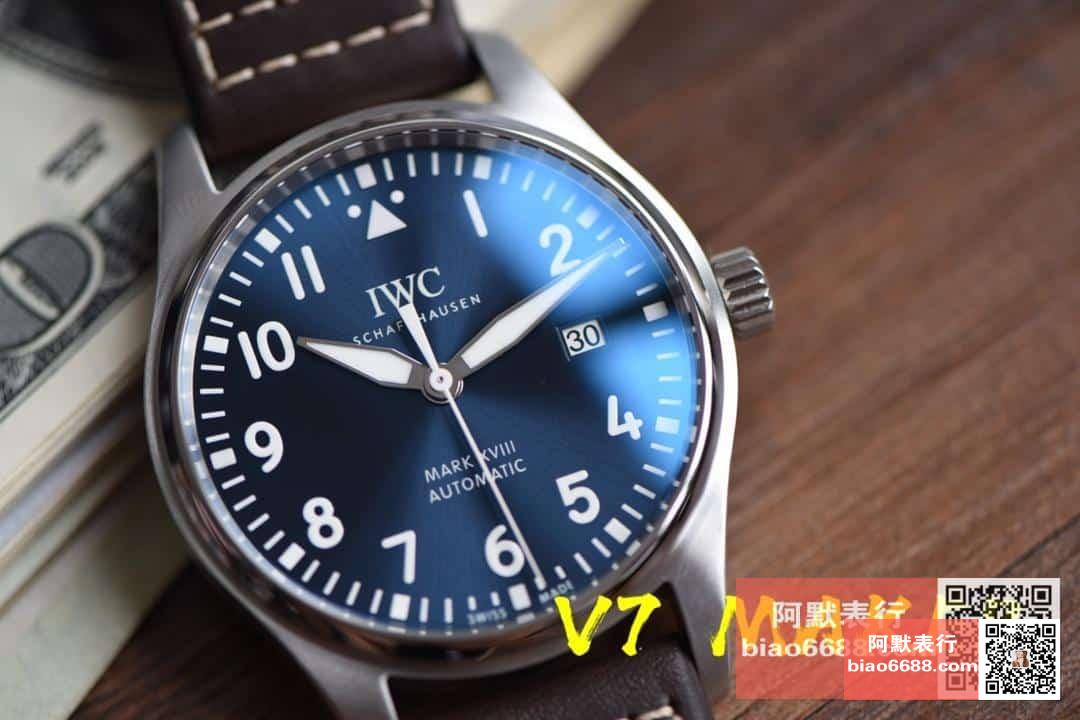 파일럿 마크 18 어린왕자 에디션 블루 다이얼 레더 스트랩 / V7 IW327004 / 40mm / 크기 40mm Cal.2892 무브