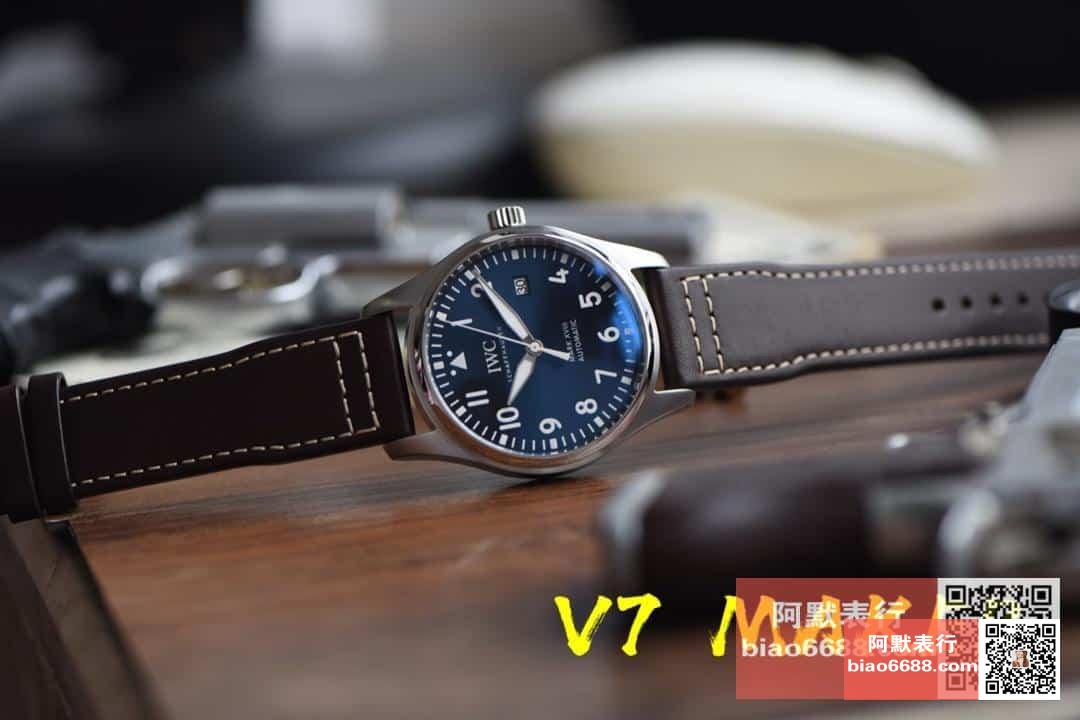 파일럿 마크 18 어린왕자 에디션 블루 다이얼 레더 스트랩 / V7 IW327004 / 40mm / 크기 40mm Cal.2892 무브