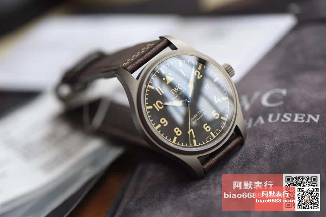파일럿 마크 18 헤리티지 티타늄 레더 스트랩 / M+ IW327006 / 40mm / 크기 40mm 두께 10.8mm Cal.35111 무브
