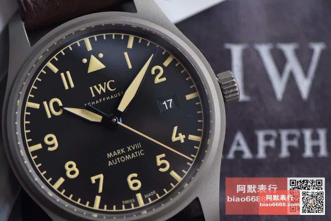 파일럿 마크 18 헤리티지 티타늄 레더 스트랩 / M+ IW327006 / 40mm / 크기 40mm 두께 10.8mm Cal.35111 무브