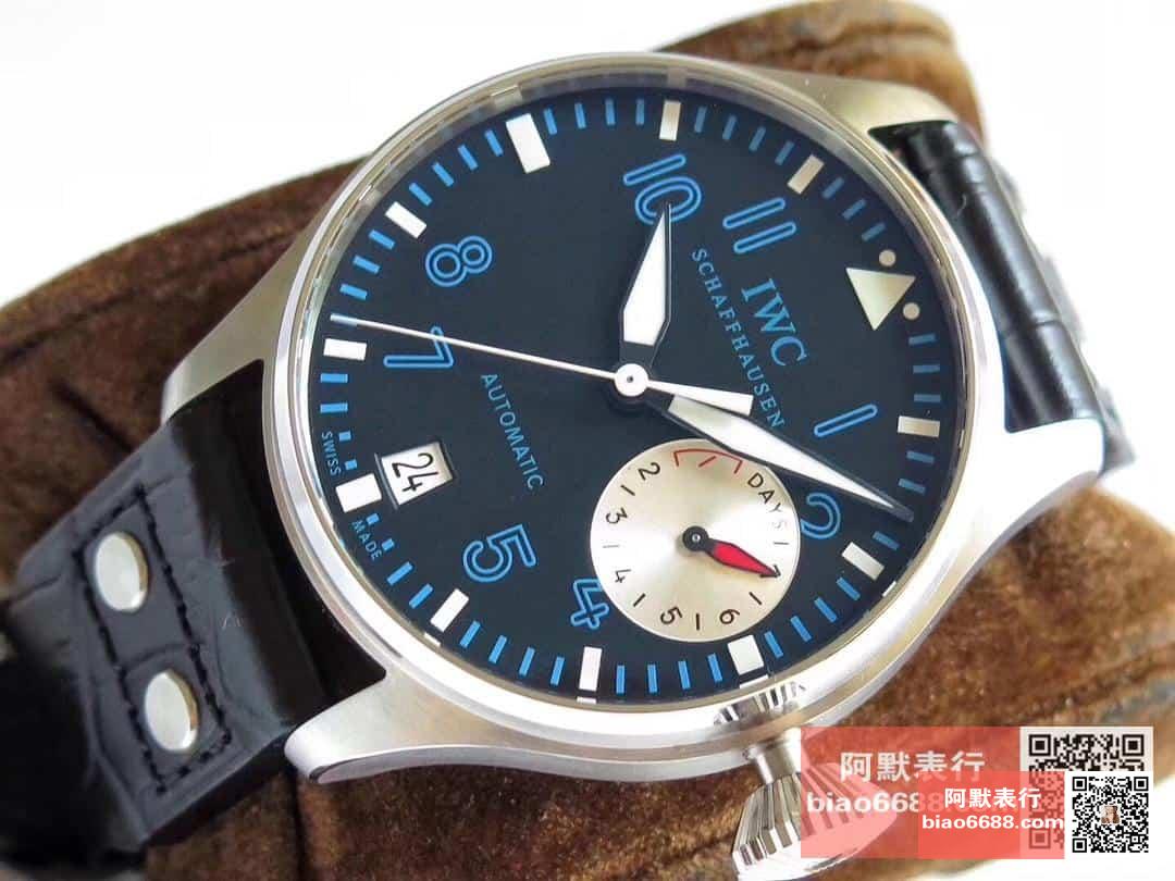 빅 파일럿 헤리티지 티타늄 블루 다이얼 레더 스트랩 / ZF IW500431 / 46mm / 크기 46mm 두께 15mm Cal.51111 무브