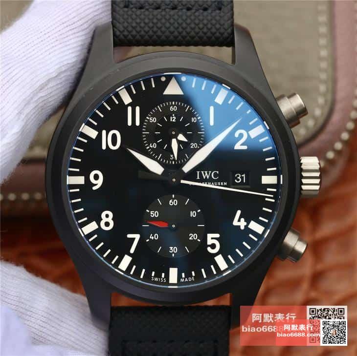 파일럿 탑건 크로노그래프 미라마 블랙 / ZF IW389001 / 44mm / 크기 44mm 두께 16.5mm Cal.89361 무브
