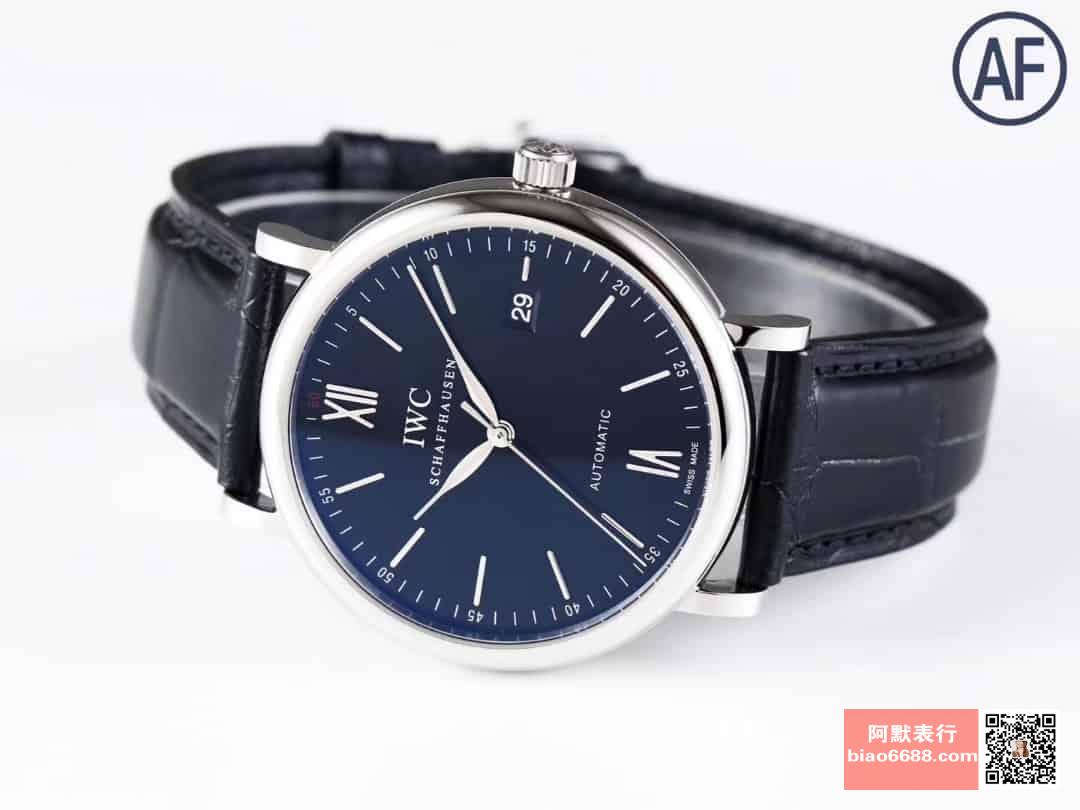 포르토피노 클래식 오토매틱 \"150주년\" 에디션 블루 다이얼 레더 스트랩 / AF IW356502 / 40mm / 크기 40mm 두께 9.5mm Cal.2892 무브