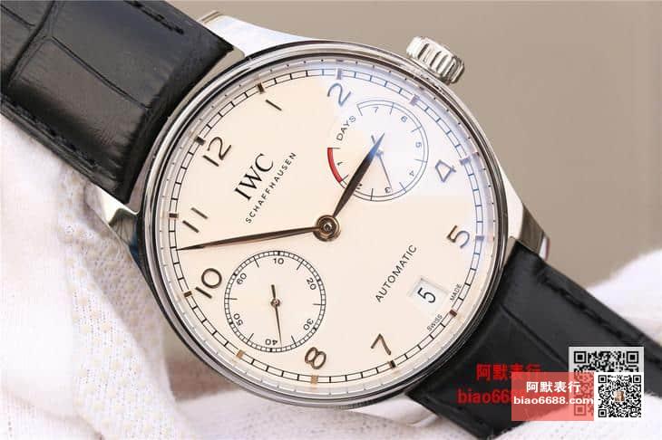 포르투기저 세븐데이즈 스틸 화이트 다이얼 레더 스트랩 / ZF IW500704 / 42.3mm / 크기 42.3mm 두께 14.5mm Cal.52010 무브먼트
