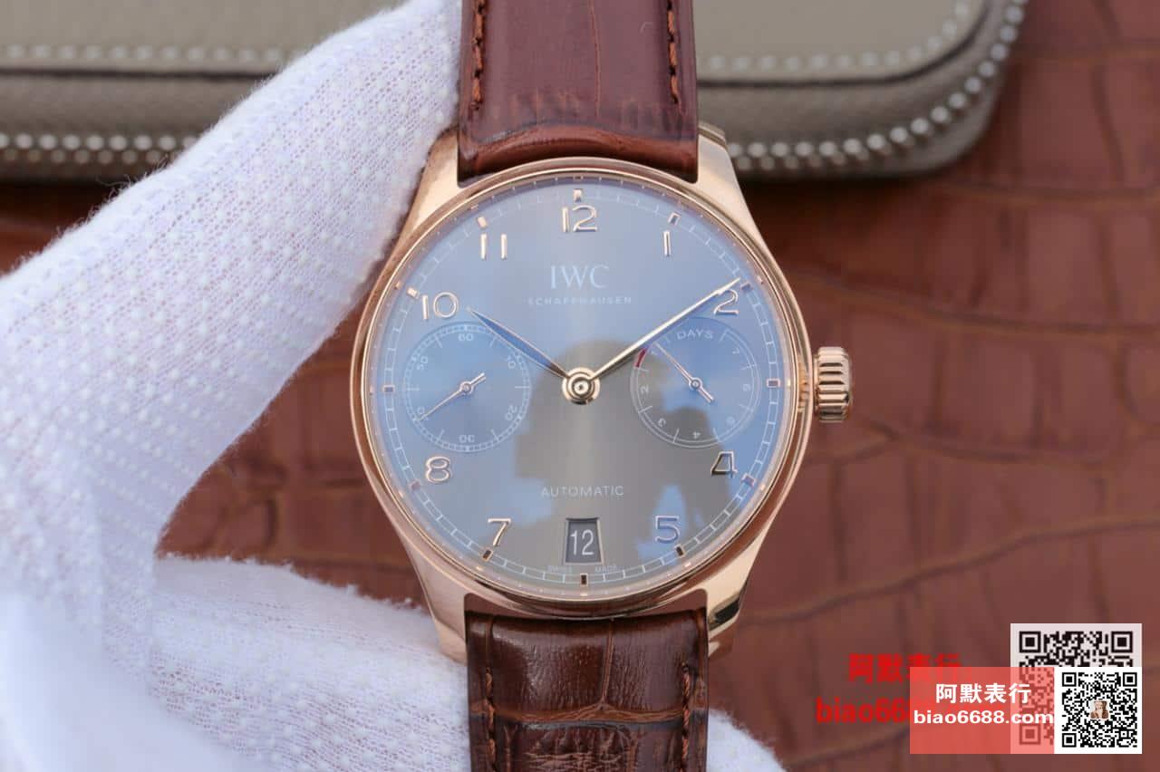 포르투기저 세븐데이즈 로즈골드 그레이 다이얼 레더 스트랩 / ZF IW500701 / 42.3mm / 크기 42.3mm 두께 14.5mm Cal.52010 무브먼트