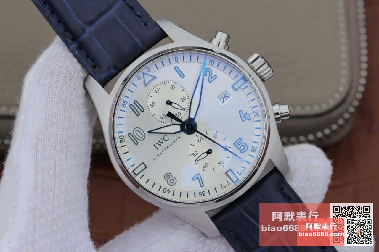 파일럿 스핏파이어 크로노그래프 뉴페이스 레더 스트랩 / ZF IW501004 / 43mm / 크기 43mm 두께 15mm Cal.7750 무브먼트