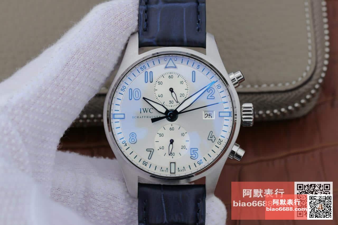 파일럿 스핏파이어 크로노그래프 뉴페이스 레더 스트랩 / ZF IW501004 / 43mm / 크기 43mm 두께 15mm Cal.7750 무브먼트