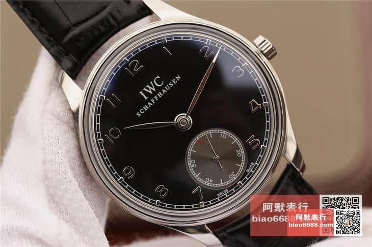 포르투기저 존스 소드 스틸 블랙 다이얼 레더 스트랩 / ZF IW545408 / 44mm / 크기 44mm 두께 10mm Cal.98295 무브먼트