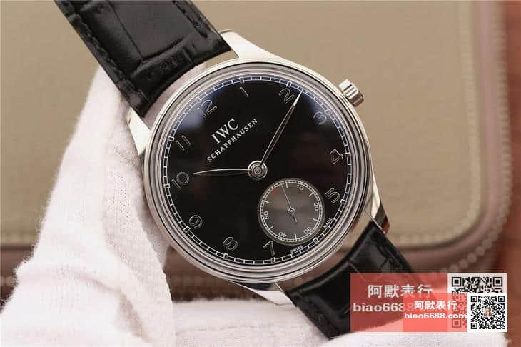 포르투기저 존스 소드 스틸 블랙 다이얼 레더 스트랩 / ZF IW545408 / 44mm / 크기 44mm 두께 10mm Cal.98295 무브먼트
