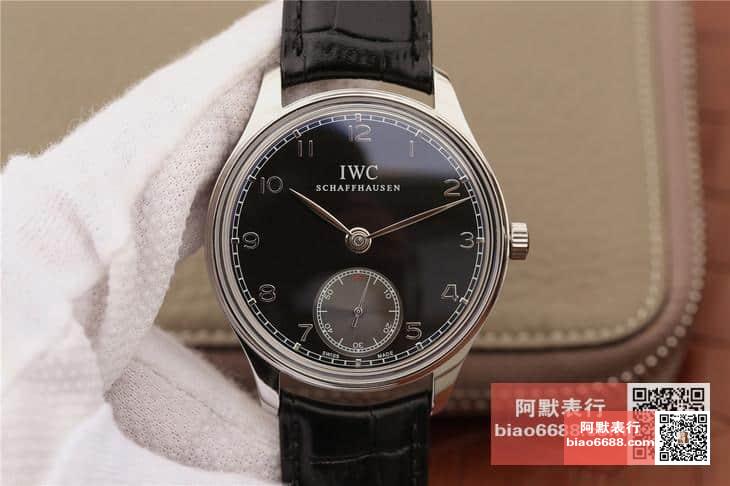 포르투기저 존스 소드 스틸 블랙 다이얼 레더 스트랩 / ZF IW545408 / 44mm / 크기 44mm 두께 10mm Cal.98295 무브먼트