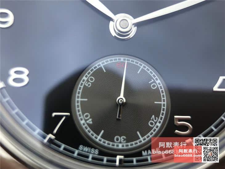 포르투기저 존스 소드 스틸 블랙 다이얼 레더 스트랩 / ZF IW545408 / 44mm / 크기 44mm 두께 10mm Cal.98295 무브먼트