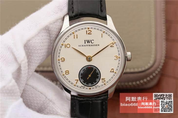 포르투기저 존스 소드 스틸 화이트 다이얼 레더 스트랩 / ZF IW545408 / 44mm / 크기 44mm 두께 10mm Cal.98295 무브먼트