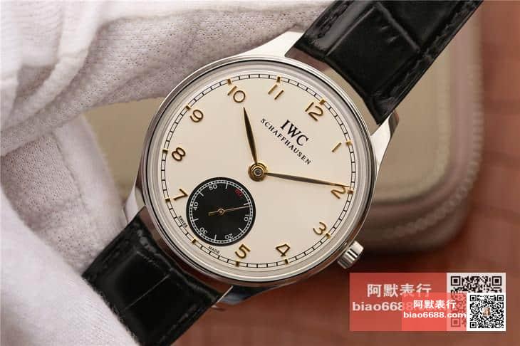 포르투기저 존스 소드 스틸 화이트 다이얼 레더 스트랩 / ZF IW545408 / 44mm / 크기 44mm 두께 10mm Cal.98295 무브먼트