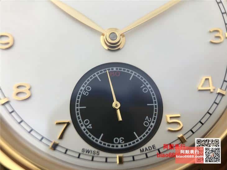 포르투기저 존스 소드 골드 화이트/블랙 다이얼 레더 스트랩 / ZF IW545408 / 44mm / 크기 44mm 두께 10mm Cal.98295 무브먼트