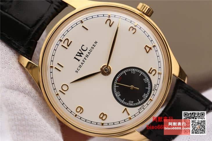 포르투기저 존스 소드 골드 화이트/블랙 다이얼 레더 스트랩 / ZF IW545408 / 44mm / 크기 44mm 두께 10mm Cal.98295 무브먼트