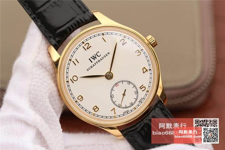 포르투기저 존스 소드 골드 화이트 다이얼 레더 스트랩 / ZF IW545408 / 44mm / 크기 44mm 두께 10mm Cal.98295 무브먼트