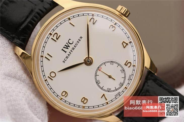 포르투기저 존스 소드 골드 화이트 다이얼 레더 스트랩 / ZF IW545408 / 44mm / 크기 44mm 두께 10mm Cal.98295 무브먼트