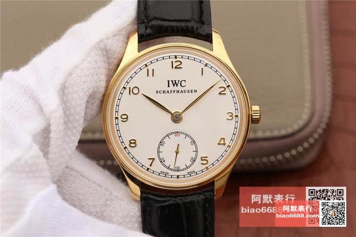 포르투기저 존스 소드 골드 화이트 다이얼 레더 스트랩 / ZF IW545408 / 44mm / 크기 44mm 두께 10mm Cal.98295 무브먼트