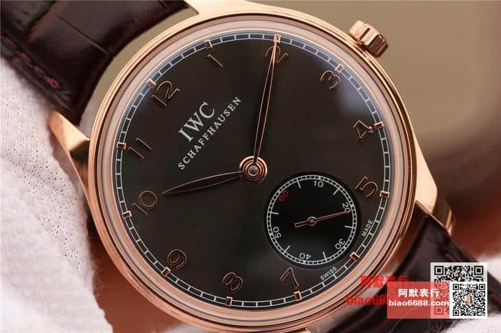 포르투기저 존스 소드 로즈골드 블랙 다이얼 레더 스트랩 / ZF IW545408 / 44mm / 크기 44mm 두께 10mm Cal.98295 무브먼트