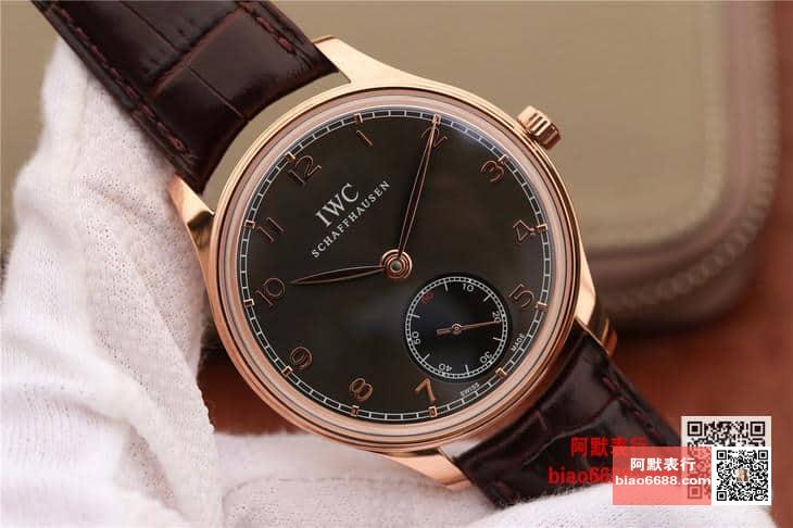 포르투기저 존스 소드 로즈골드 블랙 다이얼 레더 스트랩 / ZF IW545408 / 44mm / 크기 44mm 두께 10mm Cal.98295 무브먼트