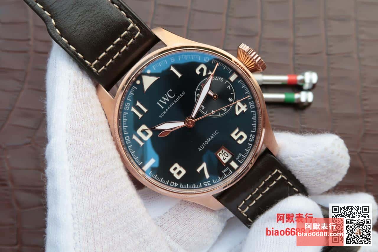 빅 파일럿 어린왕자 에디션 로즈골드 블루 다이얼 레더 스트랩 / ZF IW500909 / 46mm / 크기 46mm 두께 16mm Cal.51111 무브