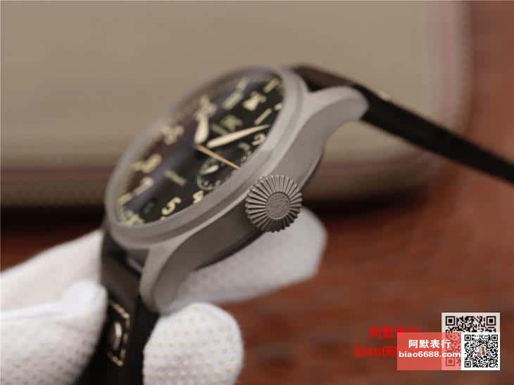 빅 파일럿 오토매틱 헤리티지 스틸 블랙 다이얼 레더 스트랩 / YL IW501004 / 46mm / 크기 46mm , cal.52850 무브먼트