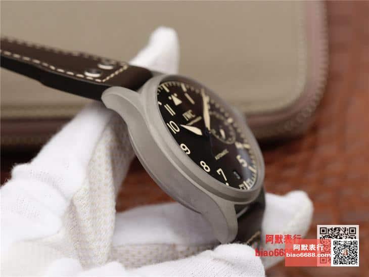빅 파일럿 오토매틱 헤리티지 스틸 블랙 다이얼 레더 스트랩 / YL IW501004 / 46mm / 크기 46mm , cal.52850 무브먼트