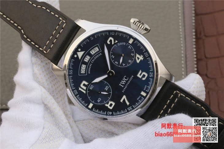 빅 파일럿 애뉴얼 캘린더 블루 다이얼 레더 스트랩 / YL IW502703 / 46mm / 크기 46mm Cal 6611 무브먼트