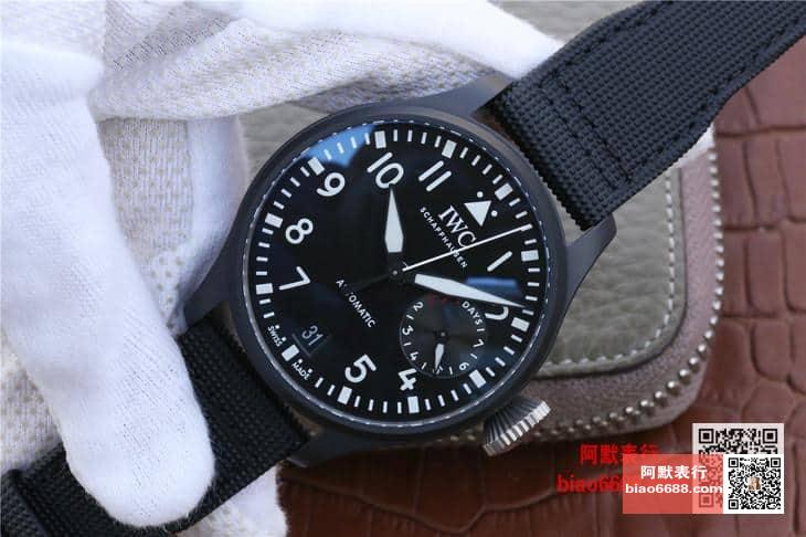 빅 파일럿 탑건 오토매틱 블랙 나일론 스트랩 / YL IW502001 / 46mm / 크기 46mm 두께 15mm Cal.51111 무브먼트