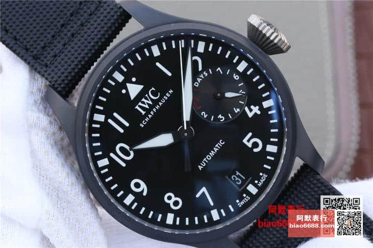 빅 파일럿 탑건 오토매틱 블랙 나일론 스트랩 / YL IW502001 / 46mm / 크기 46mm 두께 15mm Cal.51111 무브먼트