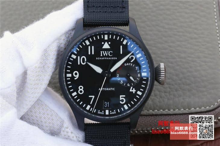 빅 파일럿 탑건 오토매틱 블랙 나일론 스트랩 / YL IW502001 / 46mm / 크기 46mm 두께 15mm Cal.51111 무브먼트