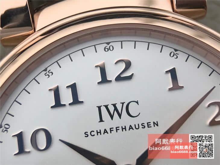 다빈치 오토매틱 로즈골드 화이트 다이얼 레더 스트랩 / MKS IW458309 / 40mm / 크기 40mm 두께 10mm Cal.2892 무브